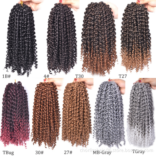 Supplier Wholesale Long Kinky Curly Passion Spring Twist Synthetic Hair Weave Bundles Afro Crochet Passion Twists Braiding Hair